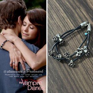 Lucky Brand Metal Rose Leather Bracelet ASO Elena Gilbert FLAWED